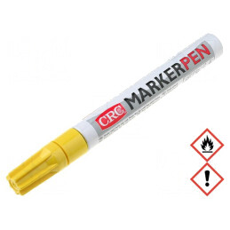 Marker Galben cu Vârf Rotund | Electronic-mag.ro | Componente Electronice