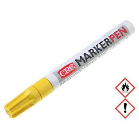 Marker Galben cu Vârf Rotund | Electronic-mag.ro | Componente Electronice