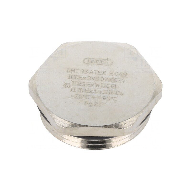 Capac de Protecție PG21 IP68 Alamă cu Sigiliu | Electronic-mag.ro | Componente Electronice