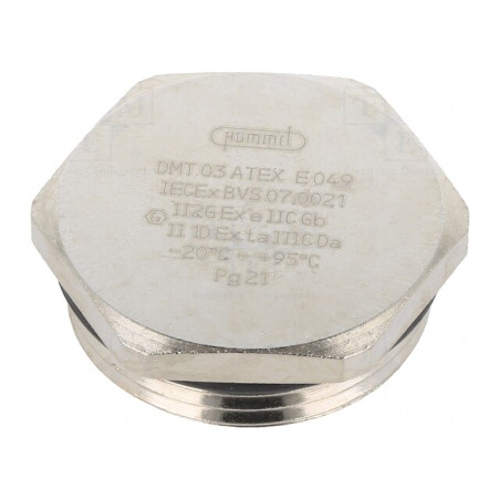 Capac de Protecție PG21 IP68 Alamă cu Sigiliu | Electronic-mag.ro | Componente Electronice