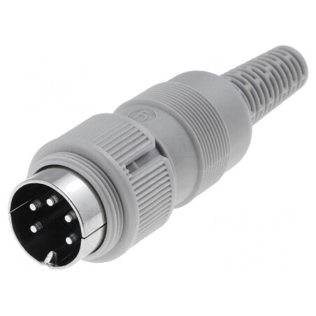 Mufă DIN tată 5 pini 240° pe cablu | Electronic-mag.ro | Componente Electronice
