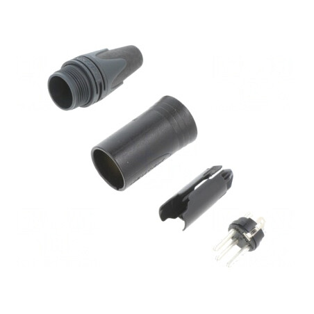 Mufă XLR Tată 3 Pin Drept pentru Cablu | Electronic-mag.ro | Componente Electronice