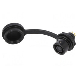 Soclu Mamă 5 PIN IP67 3A 30V Lipire | Electronic-mag.ro | Componente Electronice