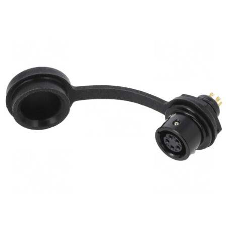 Soclu Mamă 5 PIN IP67 3A 30V Lipire | Electronic-mag.ro | Componente Electronice