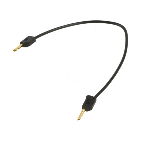 Cablu de măsurare neizolat 60VDC 30VAC 10A 0,15m negru | Electronic-mag.ro | Componente Electronice