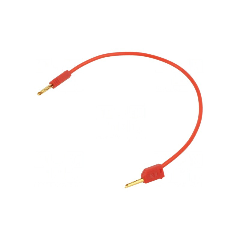 Cablu de măsurare 60VDC 30VAC 10A 0,15m roșu neizolat | Electronic-mag.ro | Componente Electronice