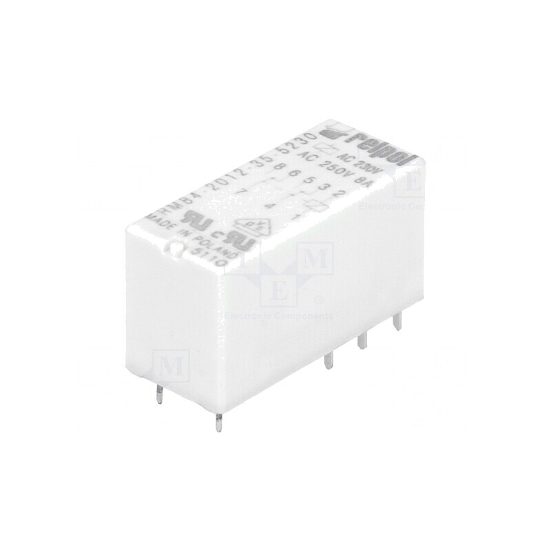 Releu Electromagnetic DPDT 230VAC 8A PCB | Electronic-mag.ro | Componente Electronice