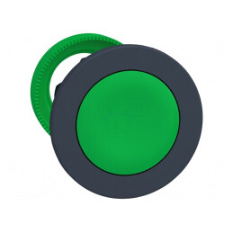 Comutator cu Acționare prin Apăsare Verde 30mm | Electronic-mag.ro | Componente Electronice