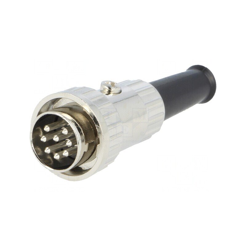 Mufă DIN tată 8 pini 270° pe cablu | Electronic-mag.ro | Componente Electronice Mufă DIN tată 8 pini 270° pe cablu | Electronic-mag.ro | Componente Electronice