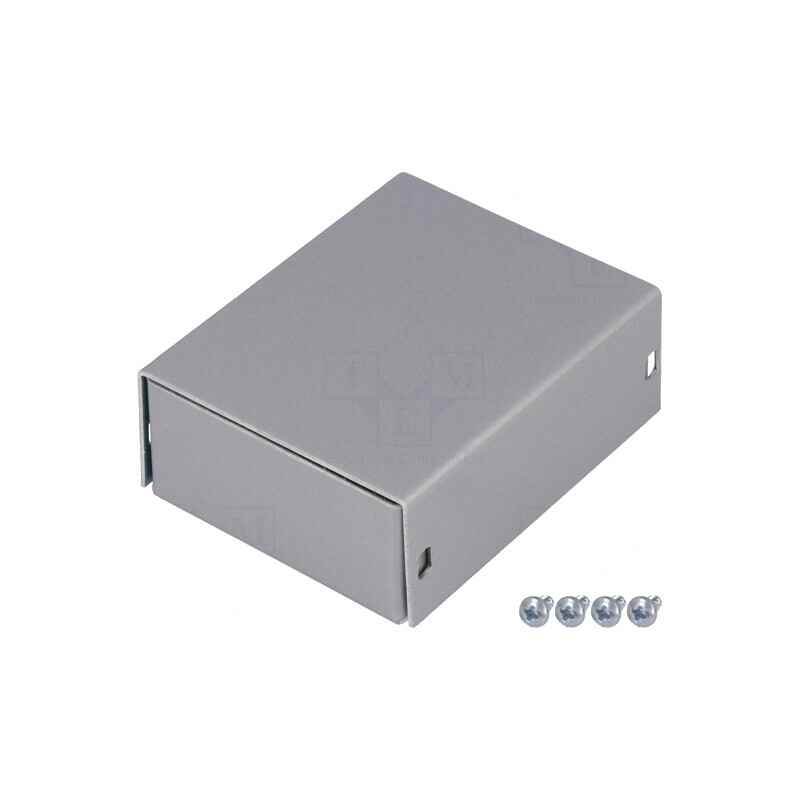 Carcasă universală aluminiu gri 57x72x28mm | Electronic-mag.ro | Componente Electronice