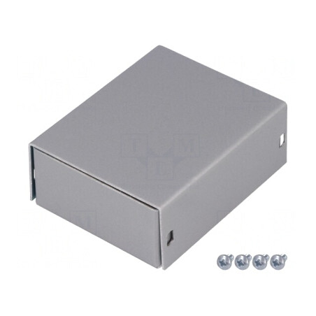 Carcasă universală aluminiu gri 57x72x28mm | Electronic-mag.ro | Componente Electronice
