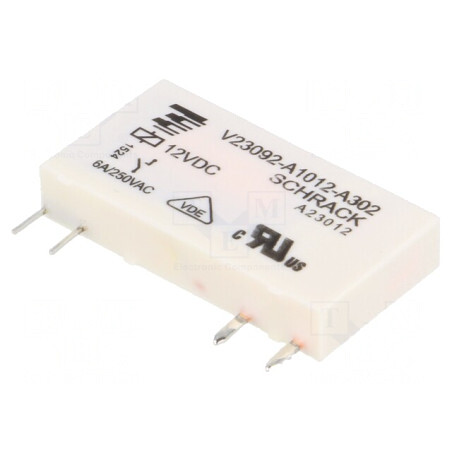 Releu Electromagnetic SPST-NO 12V 6A | Electronic-mag.ro | Componente Electronice