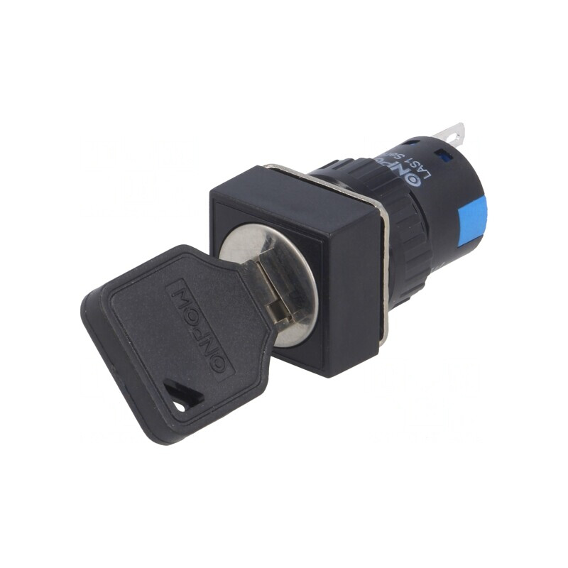 Comutator întrerupător cu cheie SPDT Ø16mm | Electronic-mag.ro | Componente Electronice