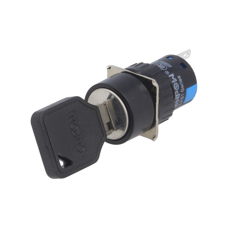 Întrerupător cu cheie SPDT 2 Pini Ø16mm | Electronic-mag.ro | Componente Electronice