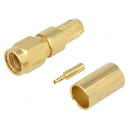 Mufă SMA Reverse Mamă Drept 50Ω pentru Cablu PTFE H155 | Electronic-mag.ro | Componente Electronice