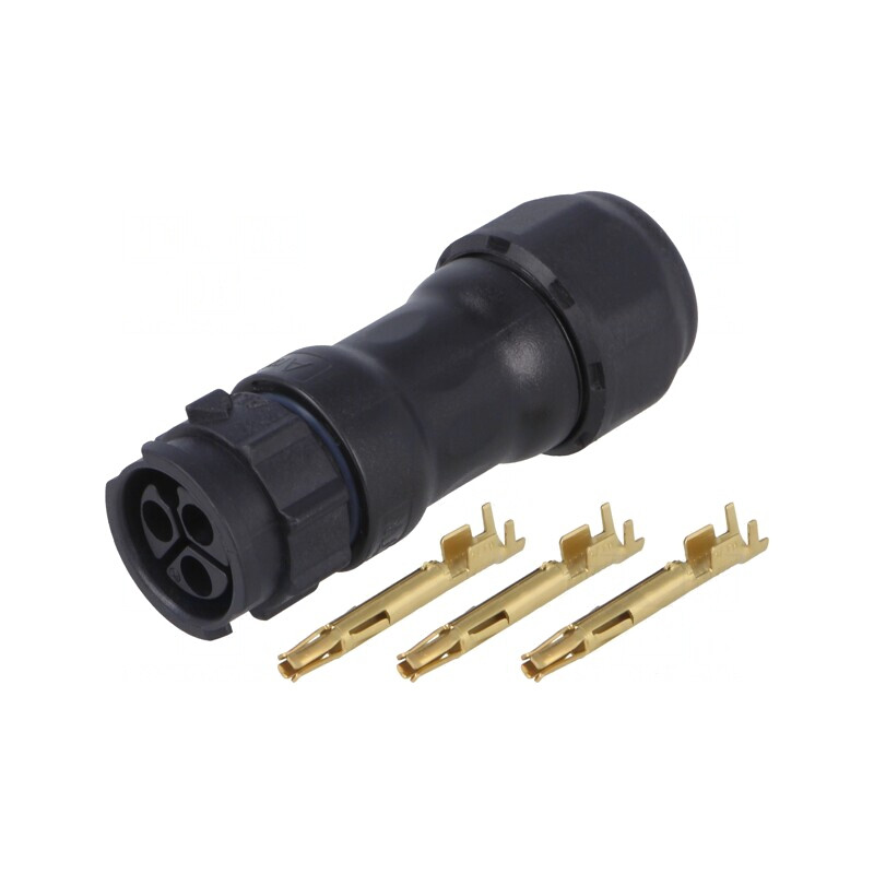 Conector Circular 3 Pin Mamă pe Cablu X-Lok | Electronic-mag.ro | Componente Electronice