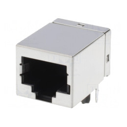 Soclu RJ45 8P8C Cat5e Ecranat pentru PCB | Electronic-mag.ro | Componente Electronice