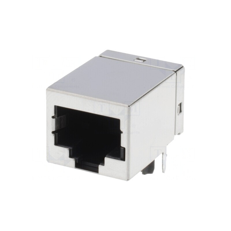 Soclu RJ45 8P8C Cat5e Ecranat pentru PCB | Electronic-mag.ro | Componente Electronice