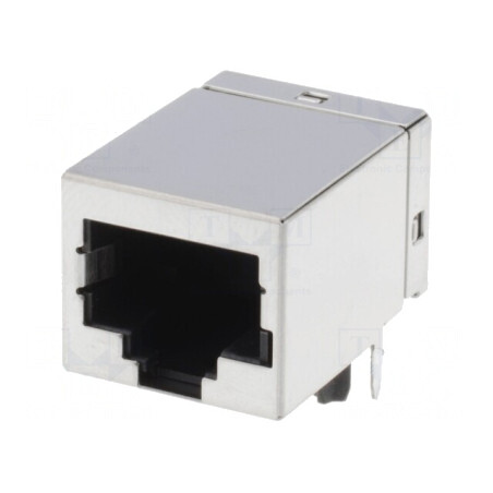 Soclu RJ45 8P8C Cat5e Ecranat pentru PCB | Electronic-mag.ro | Componente Electronice