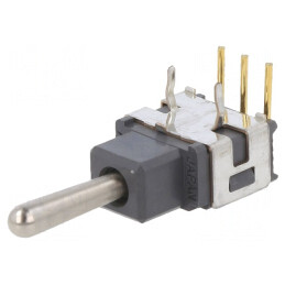 Comutator Basculant SPDT 3 Pini (ON)-OFF-(ON) 0.1A 28VAC | Electronic-mag.ro | Componente Electronice
