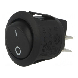 Comutator Balansoar Negru ON-OFF 10A/250V | Electronic-mag.ro | Componente Electronice