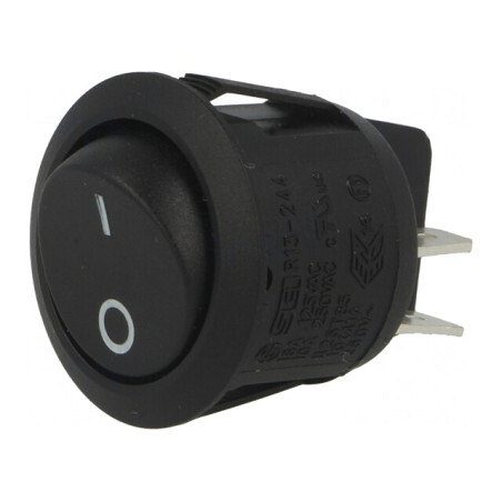 Comutator Balansoar Negru ON-OFF 10A/250V | Electronic-mag.ro | Componente Electronice