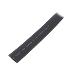 Manșon Termocontractabil cu Adeziv 19,1mm 1m Negru | Electronic-mag.ro | Componente Electronice