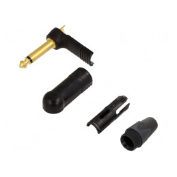 Mufă Jack 6,3mm Mono 90° pe Cablu | Electronic-mag.ro | Componente Electronice