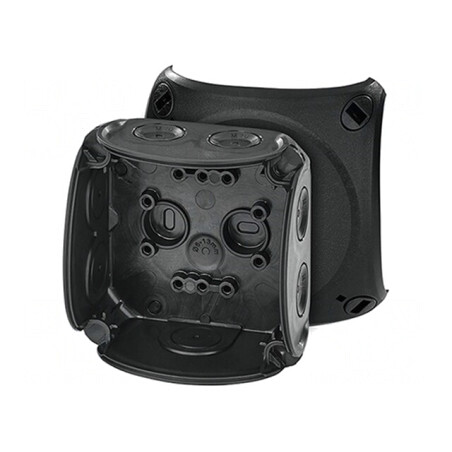 Cutie de Conexiuni IP66 Neagră 93x93x62mm | Electronic-mag.ro | Componente Electronice