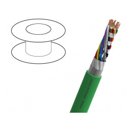 Cablu de Testare MOTIONLINE PREMIUM 4x2x0,18mm2 Verde