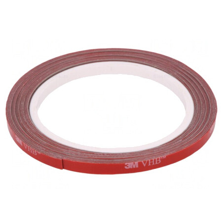 Bandă de Fixare Acrilică Gri 6mm x 5m 230°C | Electronic-mag.ro | Componente Electronice