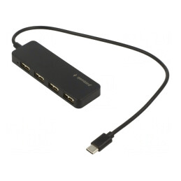 Hub USB 4 Porturi USB-A și USB-C Negru 0.3m