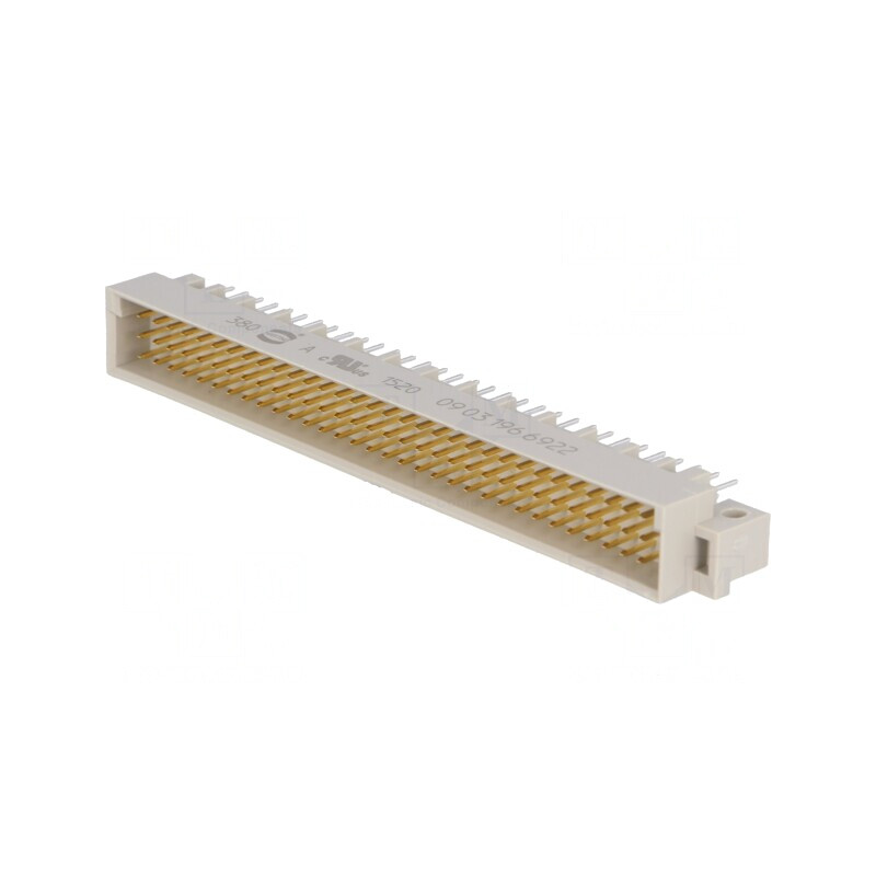 Soclu DIN 41612 Tip C Tată 96 PIN Termoplast THT Drept | Electronic-mag.ro | Componente Electronice