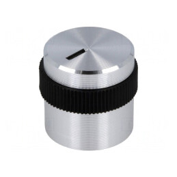 Buton Rotativ Aluminiu Plastic 4mm | Electronic-mag.ro | Componente Electronice