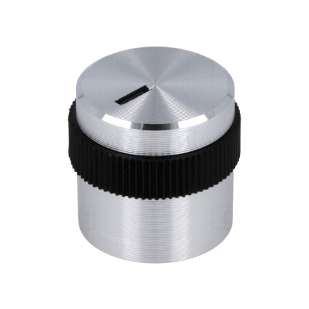 Buton Rotativ Aluminiu Plastic 4mm | Electronic-mag.ro | Componente Electronice