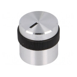 Buton rotativ aluminiu plastic 6mm | Electronic-mag.ro | Componente Electronice