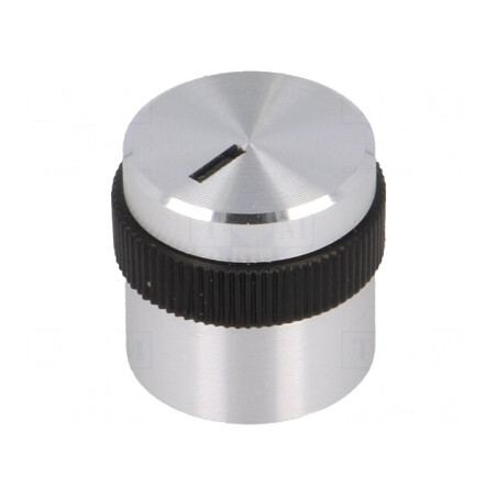 Buton rotativ aluminiu plastic 6mm | Electronic-mag.ro | Componente Electronice