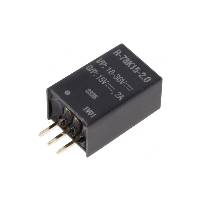 Convertor DC/DC 18-36V la 15V 2A SIP3 THT | Electronic-mag.ro | Componente Electronice