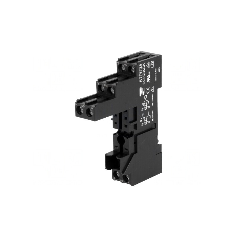 Stativ pentru șină DIN 16A 250VAC 61mm 15,5mm | Electronic-mag.ro | Componente Electronice