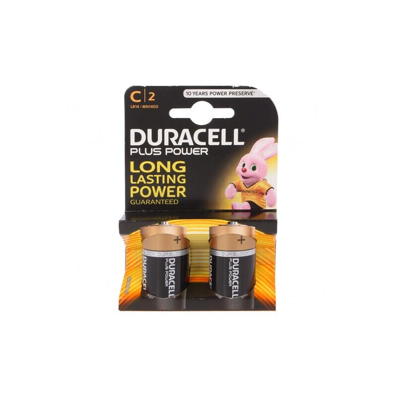 Baterie Alcalină 1.5V C Nereîncărcabilă Set 2 Bucăți Plus | Electronic-mag.ro | Componente Electronice