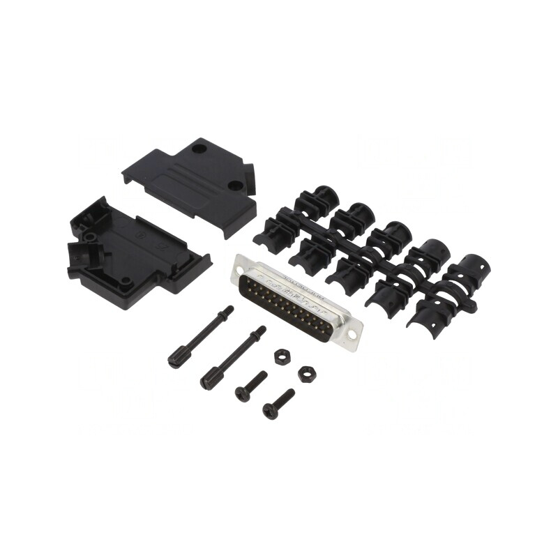 Conector D-Sub 25-Pin Tată Lipire Pe Cablu Gold Flash | Electronic-mag.ro | Componente Electronice