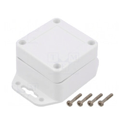 Carcasă Universală Albă IP67 60x60x40mm | Electronic-mag.ro | Componente Electronice