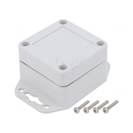 Carcasă Universală ABS Gri Deschis 60x60x40mm | Electronic-mag.ro | Componente Electronice