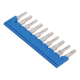 Punte cu şuruburi 10 piste albastră Lăţime 8mm UL94V-0 | Electronic-mag.ro | Componente Electronice