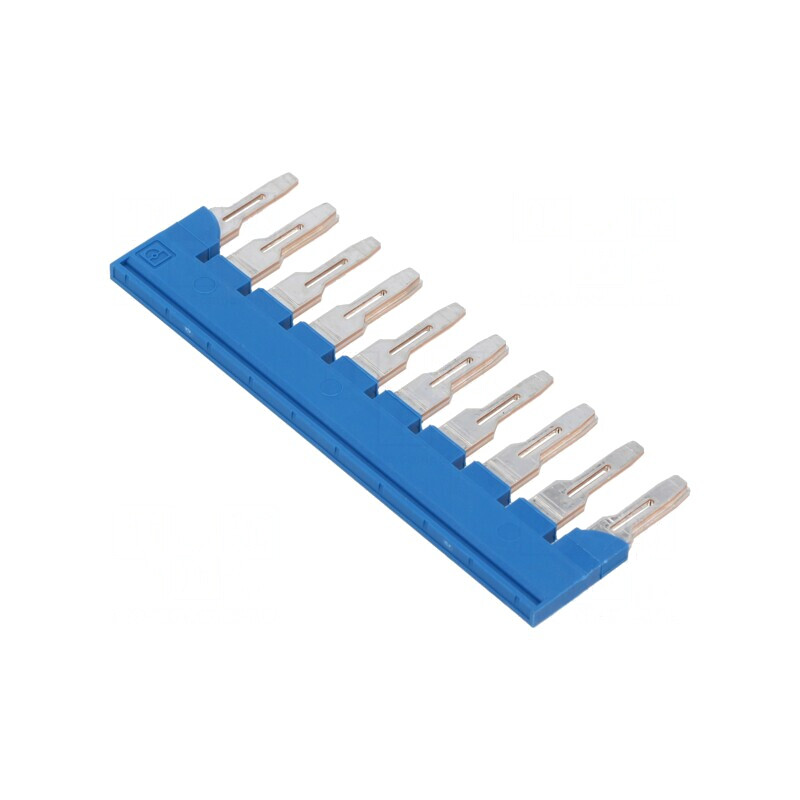 Punte cu şuruburi 10 piste albastră Lăţime 8mm UL94V-0 | Electronic-mag.ro | Componente Electronice