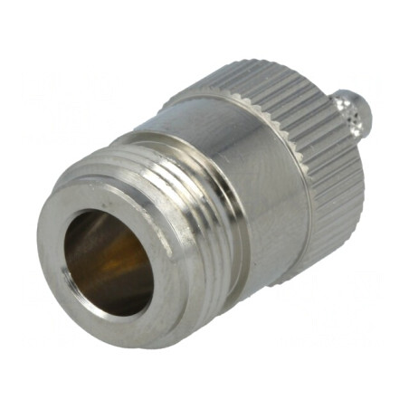 Mufă N mamă 50Ω crimpat PTFE aurit | Electronic-mag.ro | Componente Electronice