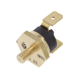 Termostat SPST-NC 80°C 16A 250VAC Terminali 6,3mm