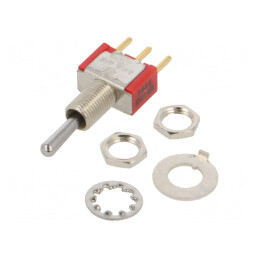 Comutator Basculant 3 Positii ON-OFF-ON 2A/250V 5A/28V | Electronic-mag.ro | Componente Electronice