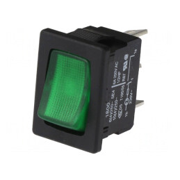 Comutator Basculant Verde ON-OFF 10A 250V