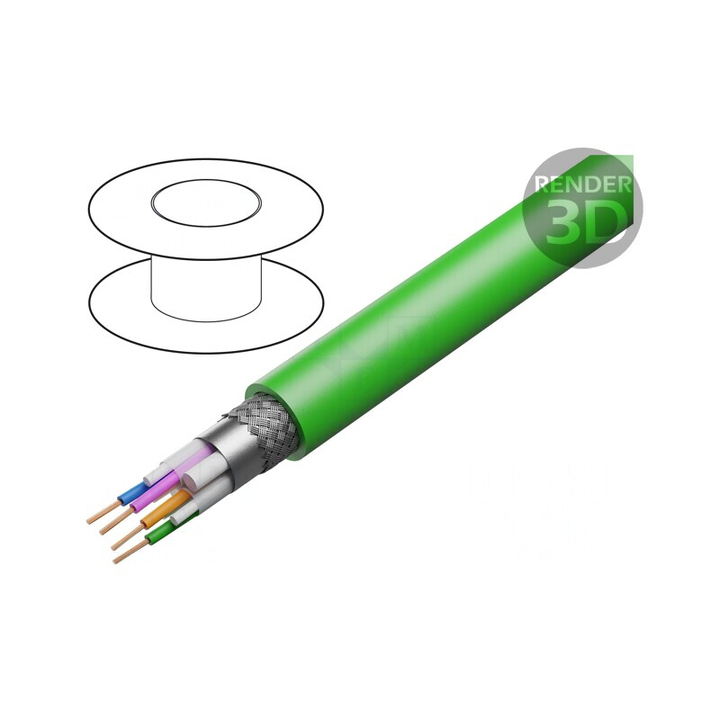 Cablu HMC-BUS Cu PVC Verde 2x2x0.22mm | Electronic-mag.ro | Componente Electronice Cablu HMC-BUS Cu PVC Verde 2x2x0.22mm | Electronic-mag.ro | Componente Electronice